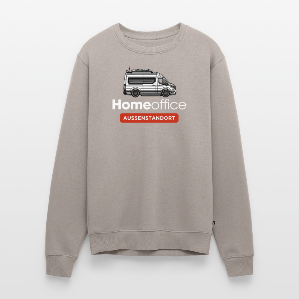 Vanlife Homeoffice - Herren Camping Sweatshirt - Taupe