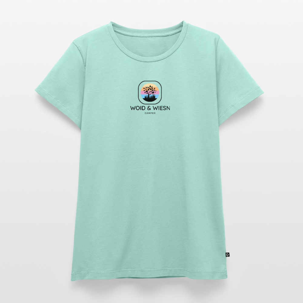 Woid & Wiesn Camper - Damen Camping Hoodie - Mint 