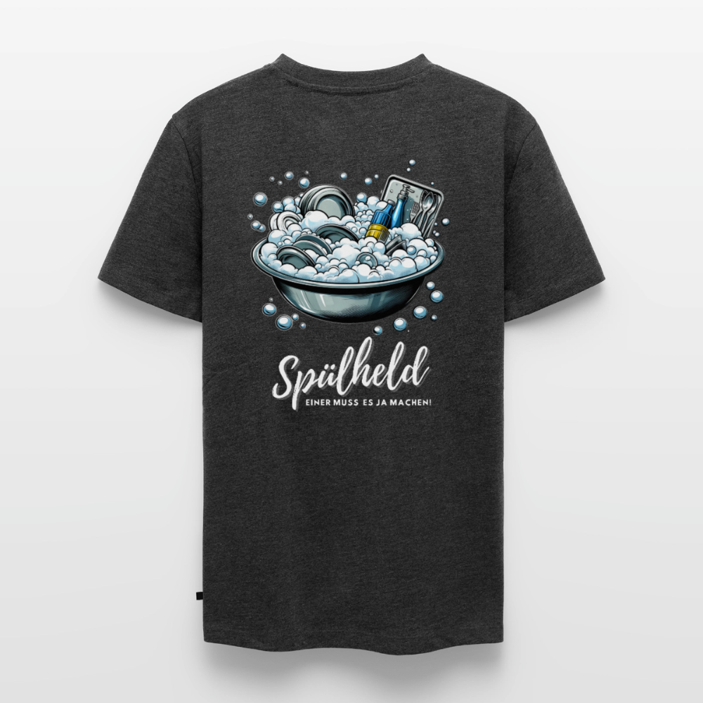Camping Spülheld - Herren Camping T-Shirt - Anthrazit meliert