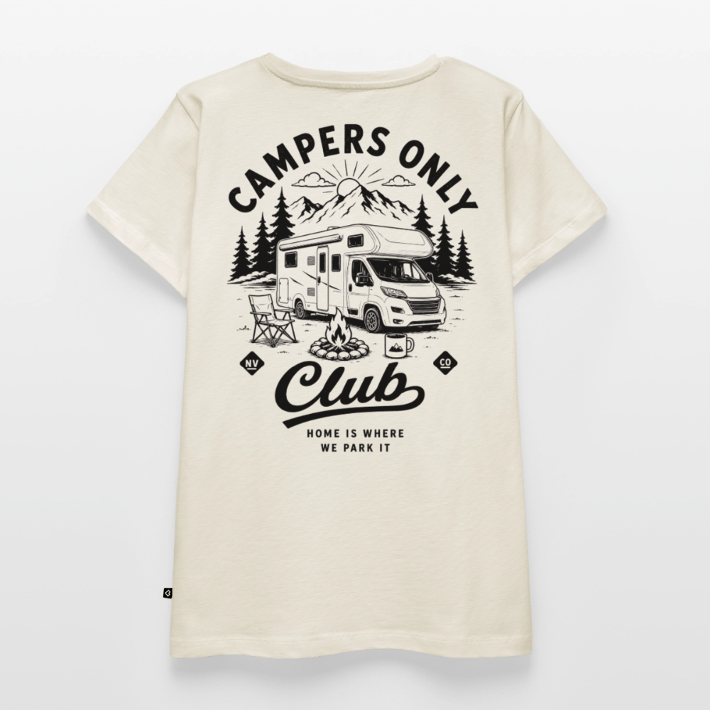 Campers Only Club - Herren Camping T-Shirt - Wohnmobil - Naturweiß
