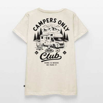 Campers Only Club - Herren Camping T-Shirt - Wohnmobil - Naturweiß