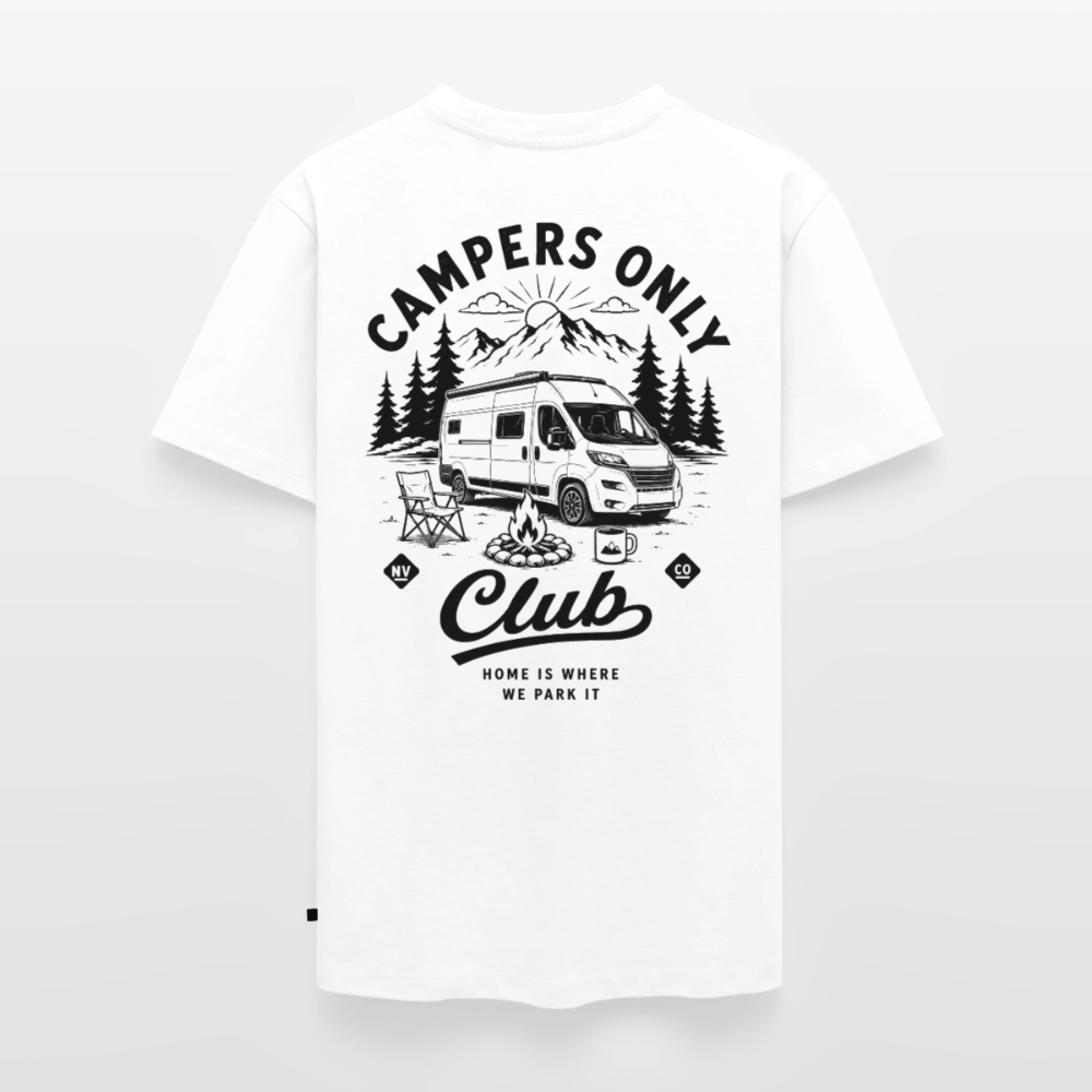 Campers Only Club - Herren Camping T-Shirt - Van - Weiß