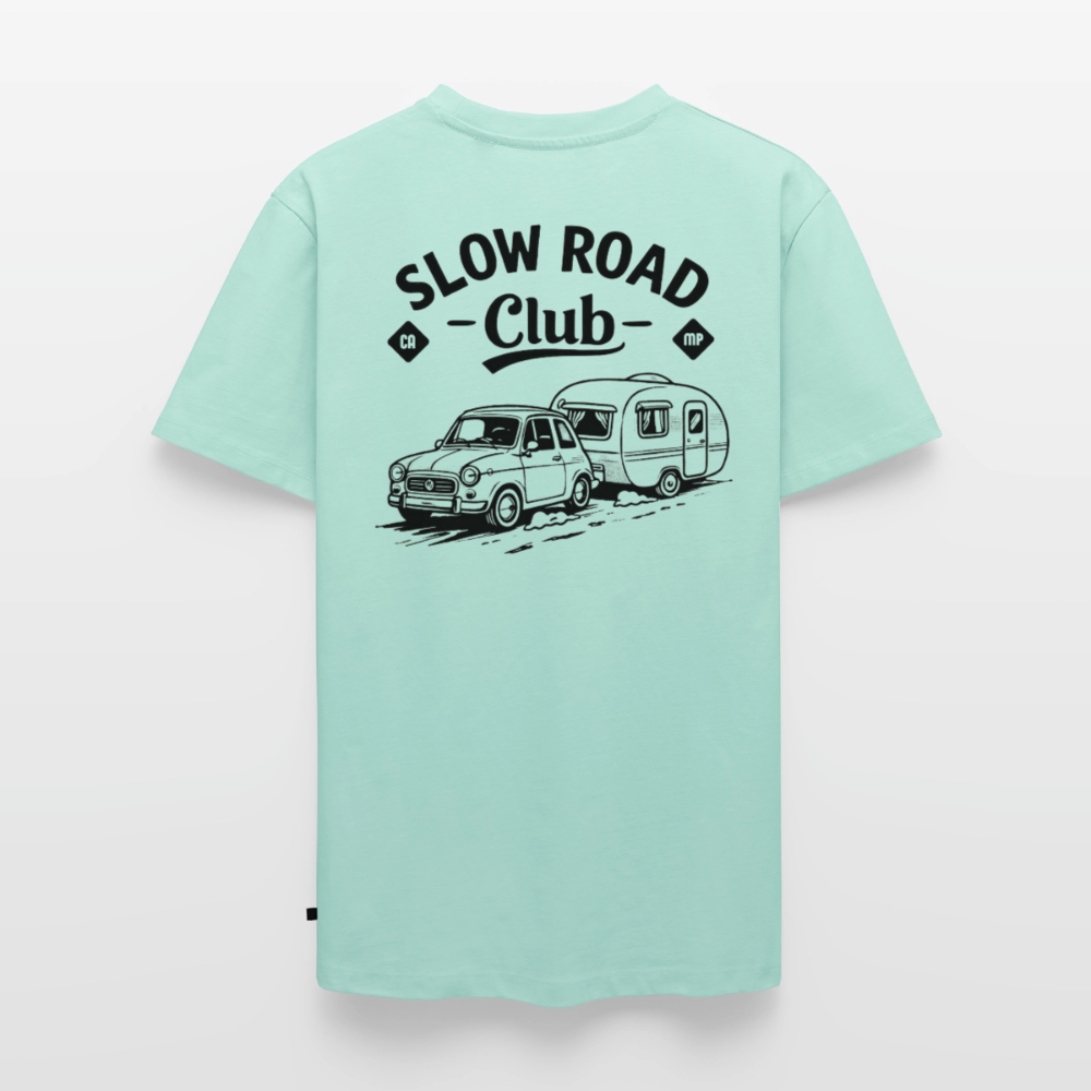Slow Road Club - Herren Camping T-Shirt - Mint 