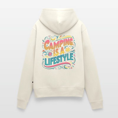 My Lifestyle - Damen Camping Hoodie - Naturweiß