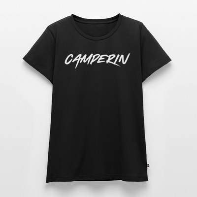 Camperin - Damen Camping T-Shirt - Schwarz