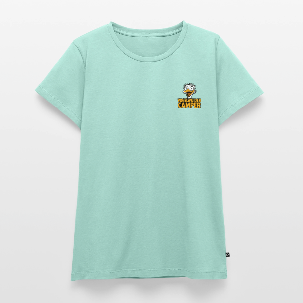 Vogelwuider Camper - Damen Camping T-Shirt - Mint 