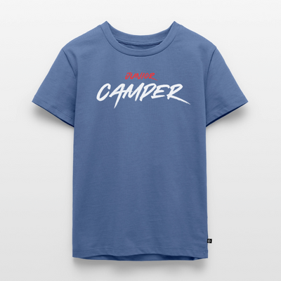 Junior Camper - Kinder Camping T-Shirt - Taubenblau