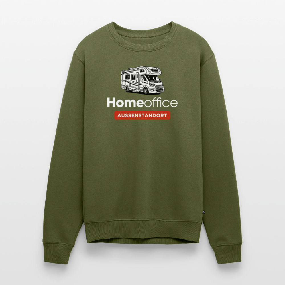 Wohnmobil Homeoffice - Herren Camping Sweatshirt - Khaki
