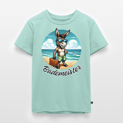 Bademeister - Kinder Camping T-Shirt - Mint 