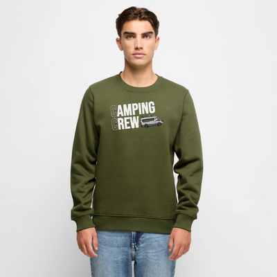 Vanlife Camping Crew - Herren Camping Sweatshirt - Khaki