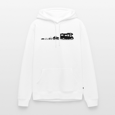 Evolution Wohnmobil - Herren Camping Hoodie - Weiß
