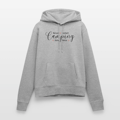 SPOD - Camping Werte - Damen Camping Hoodie - Grau meliert