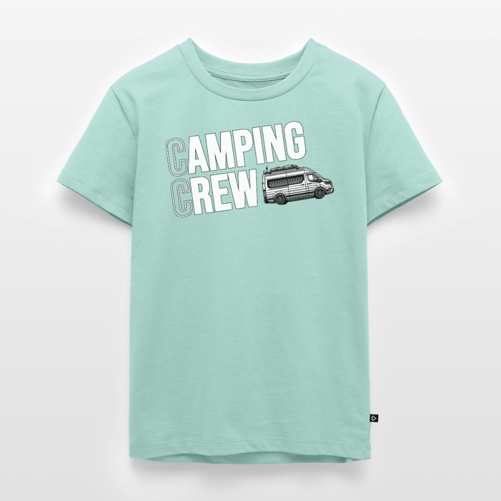 Vanlife Camping Crew - Kinder Camping T-Shirt - Mint 