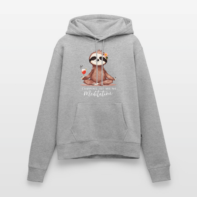 SPOD - Meditation - Damen Camping Hoodie - Grau meliert
