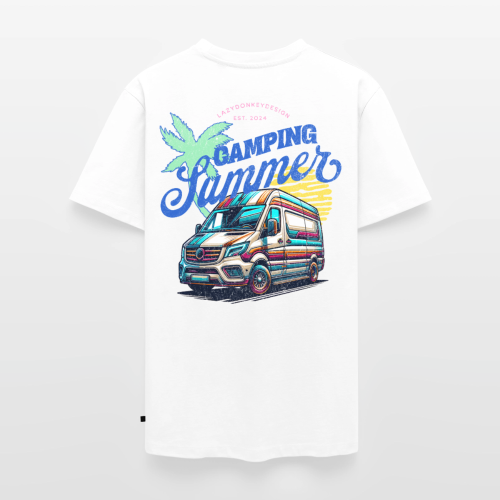 Camping Summer - Herren Camping T-Shirt - Weiß