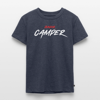 Junior Camper - Kinder Camping T-Shirt - Jeansblau 