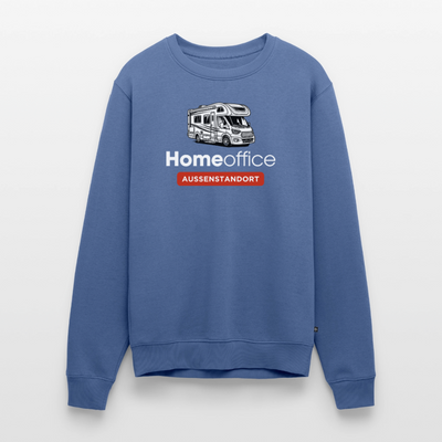 Wohnmobil Homeoffice - Herren Camping Sweatshirt - Taubenblau