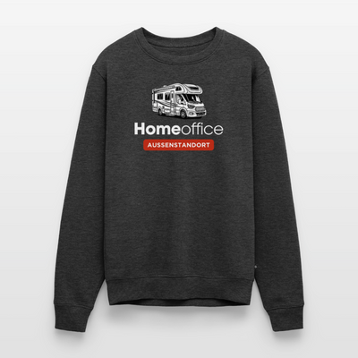 Wohnmobil Homeoffice - Herren Camping Sweatshirt - Anthrazit meliert