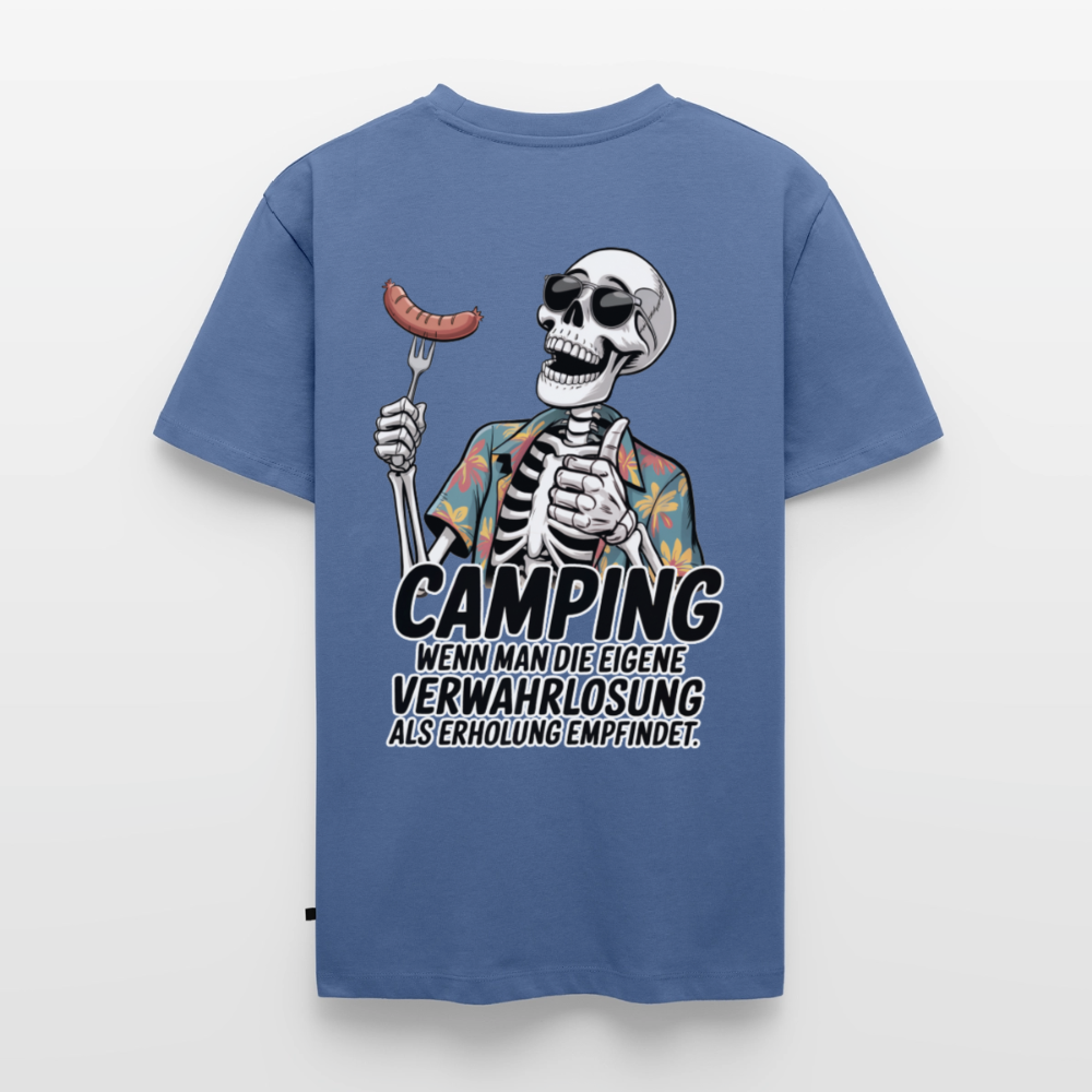 Camping Verwahrlosung - Herren Camping T-Shirt - Taubenblau