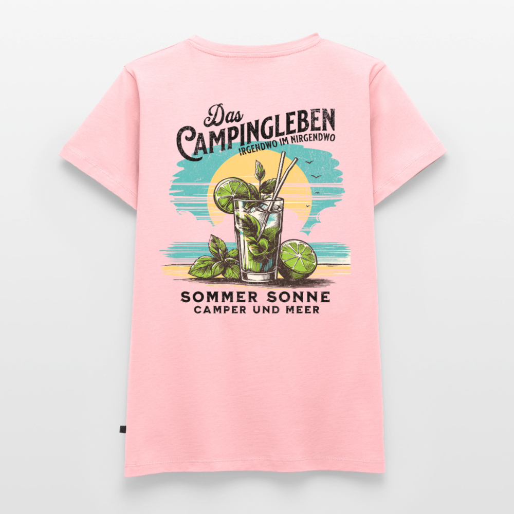 Das Campingleben - Damen Camping T-Shirt - Rosa