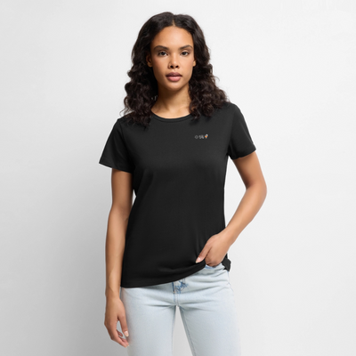 Sonne Wohnmobil Aperol - Damen Camping T-Shirt - Schwarz