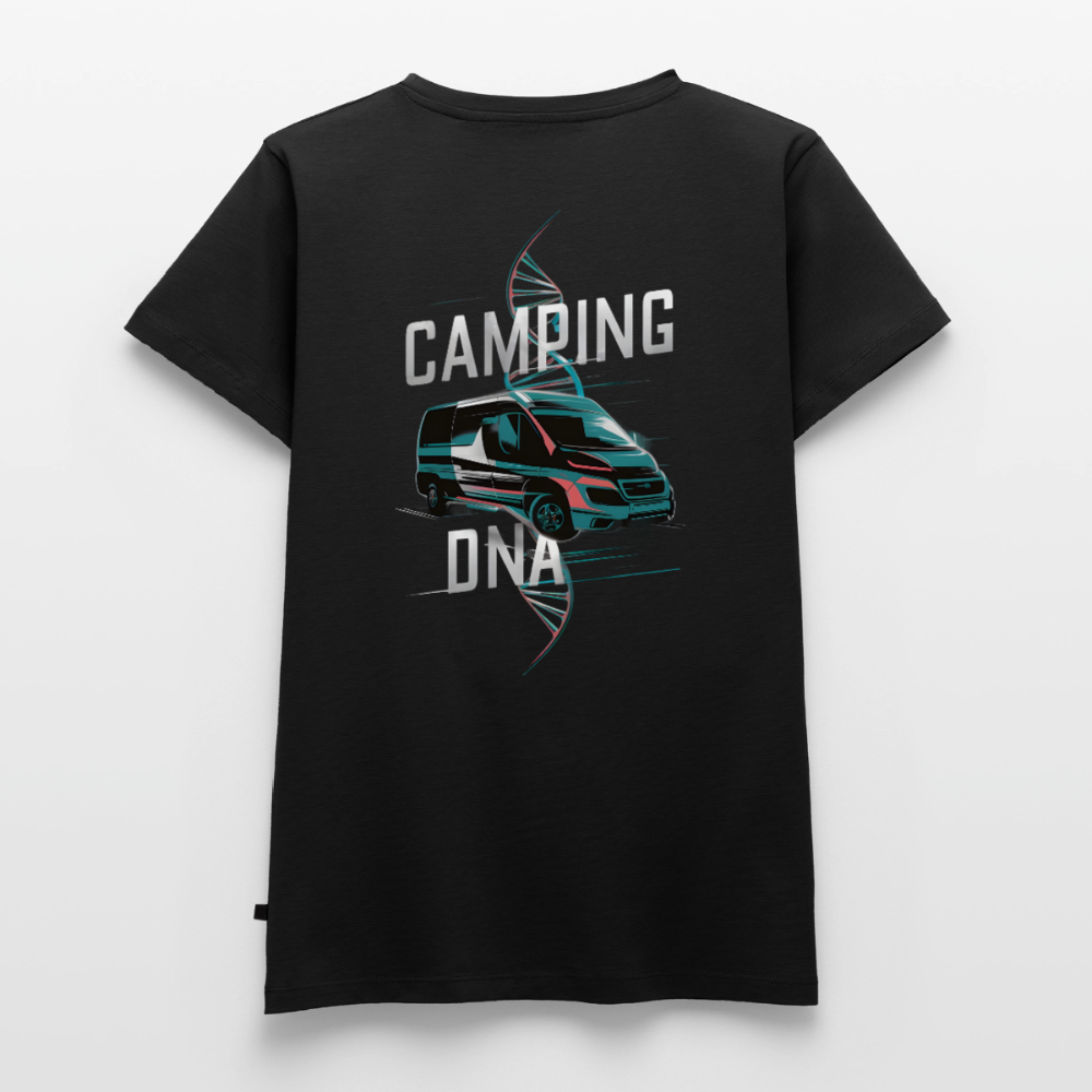 Vanlife DNA - Damen Camping T-Shirt - Schwarz