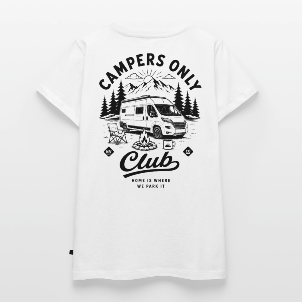 Campers Only Club - Herren Camping T-Shirt - Van - Weiß