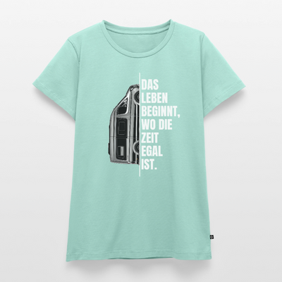 Camping ist Zeitlos - Damen Camping T-Shirt - Vanlife - Mint 