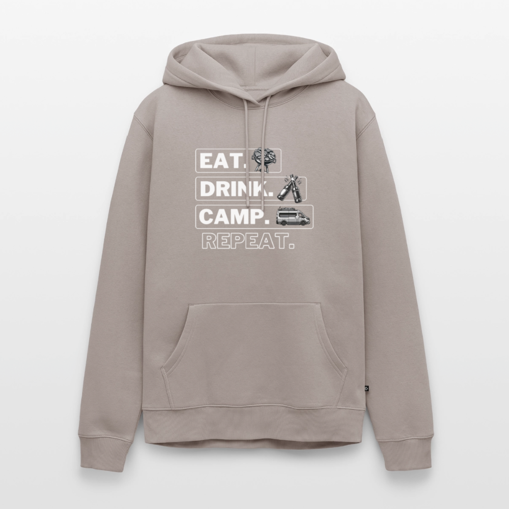 Eat Drink Camp - Herren Camping Hoodie - Vanlife - Taupe