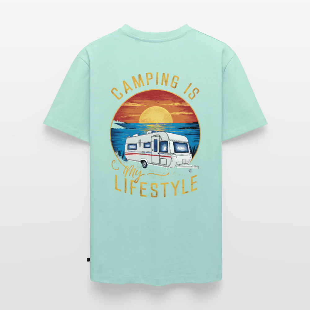 Camping my Lifestyle - Herren Camping T-Shirt - Mint 