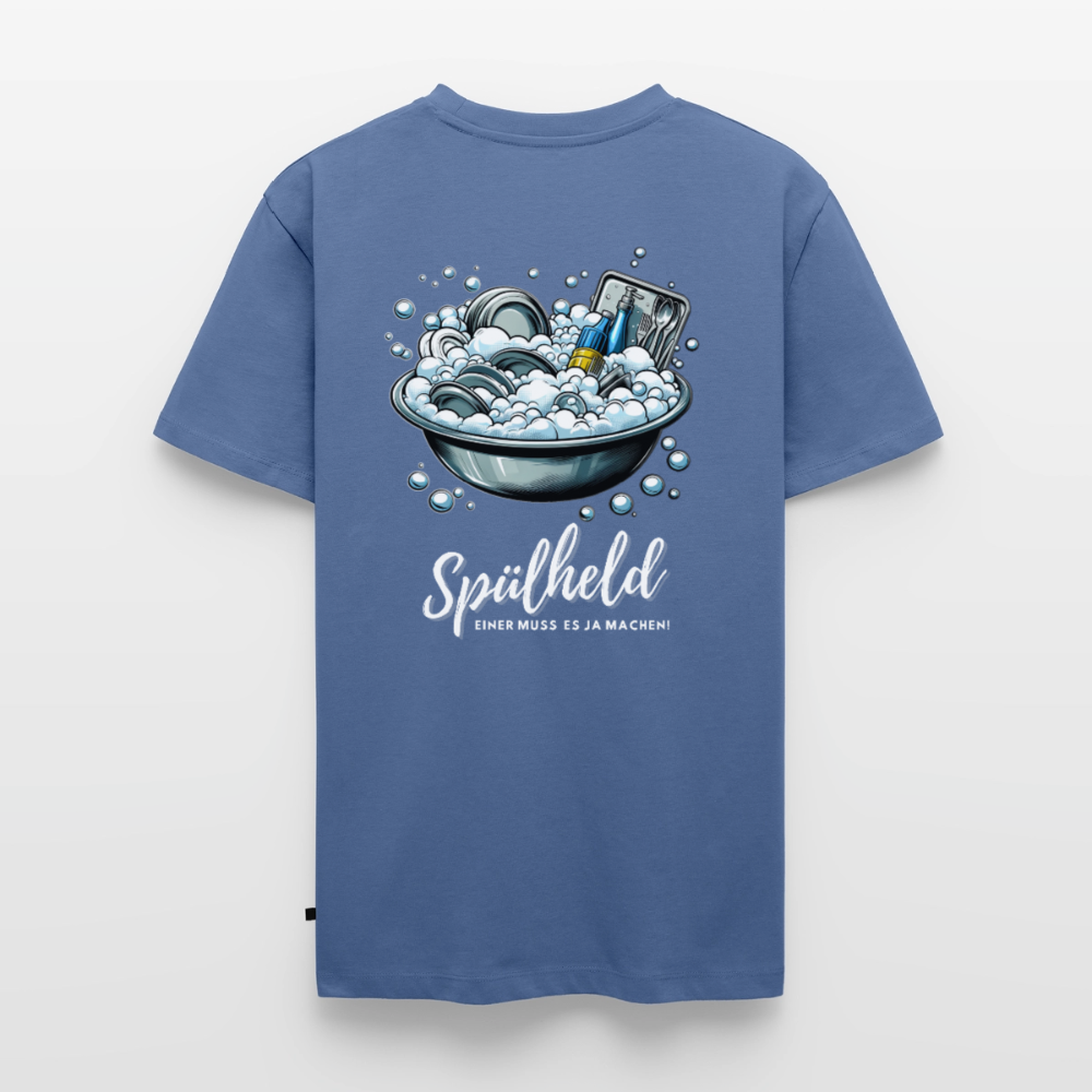 Camping Spülheld - Herren Camping T-Shirt - Taubenblau
