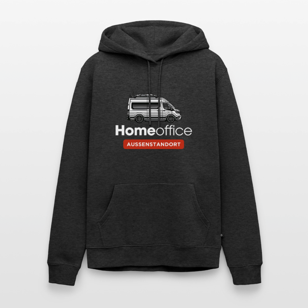 Vanlife Homeoffice - Herren Camping Hoodie - Anthrazit meliert