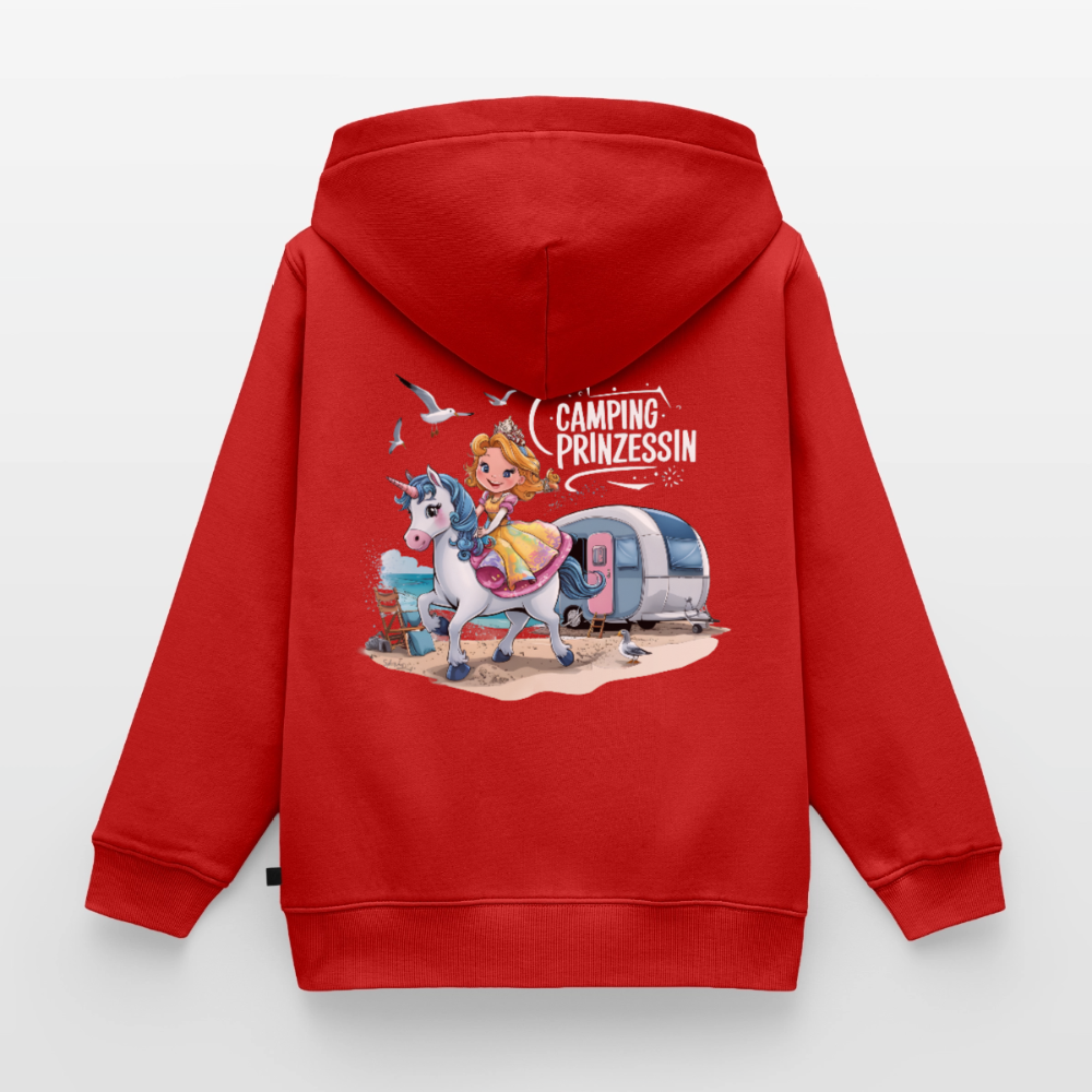 Camping Prinzessin - Kinder Camping Hoodie - Rot