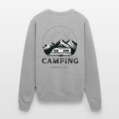 Camping Lifestyle - Herren Camping Sweatshirt - Grau meliert