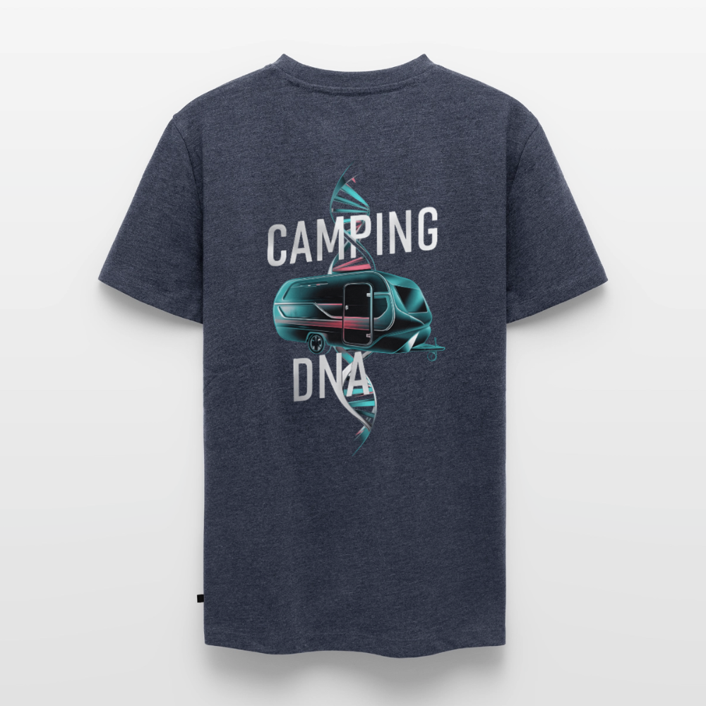 Wohnwagen Camping DNA - Herren Camping T-Shirt - Jeansblau 