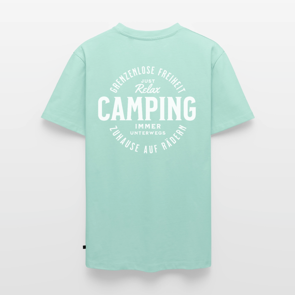 Grenzenlose Freiheit - Herren Camping T-Shirt - Mint 