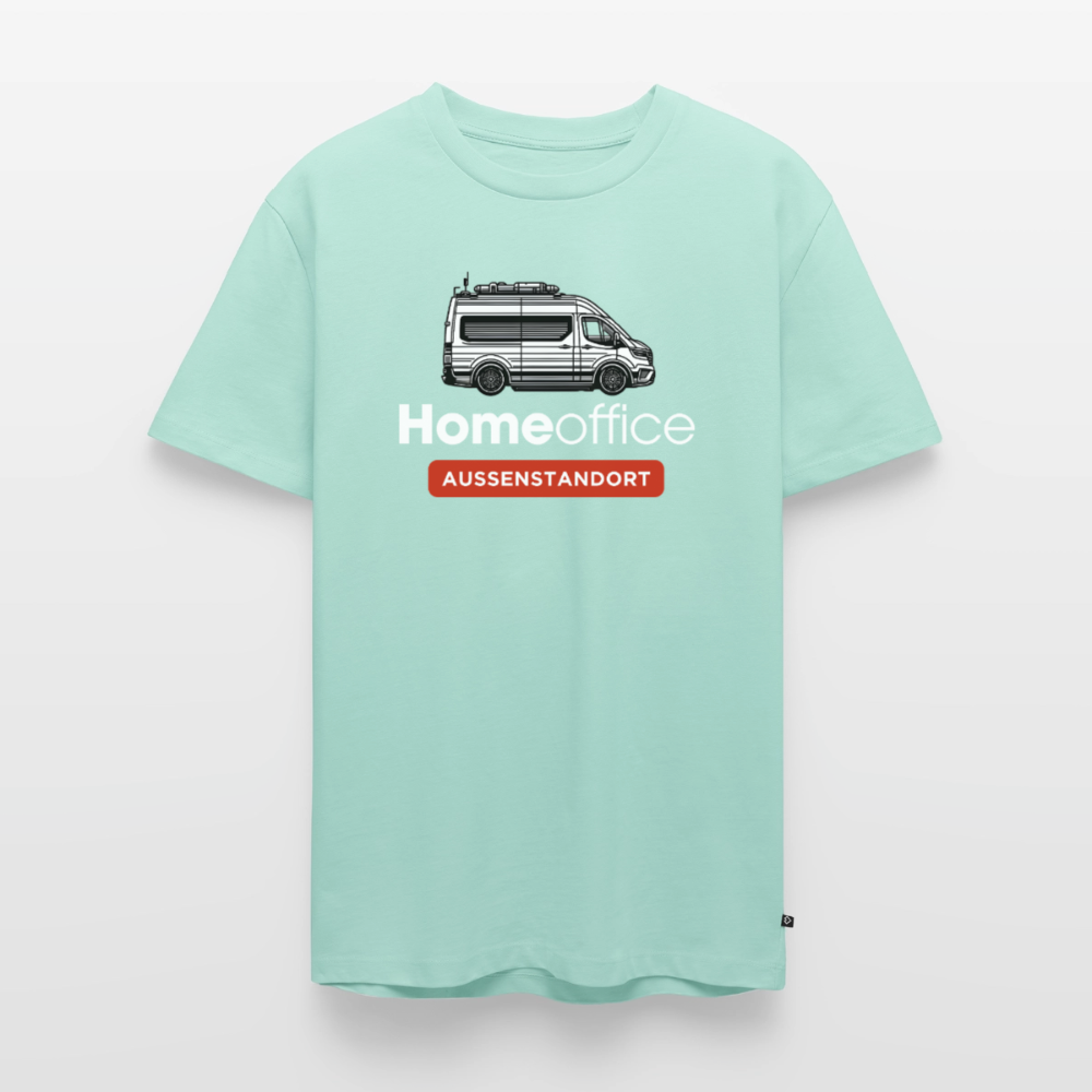 Vanlife Homeoffice - Herren Camping T-Shirt - Mint 