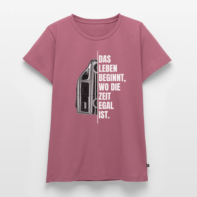 Camping ist Zeitlos - Damen Camping T-Shirt - Vanlife - Mauve