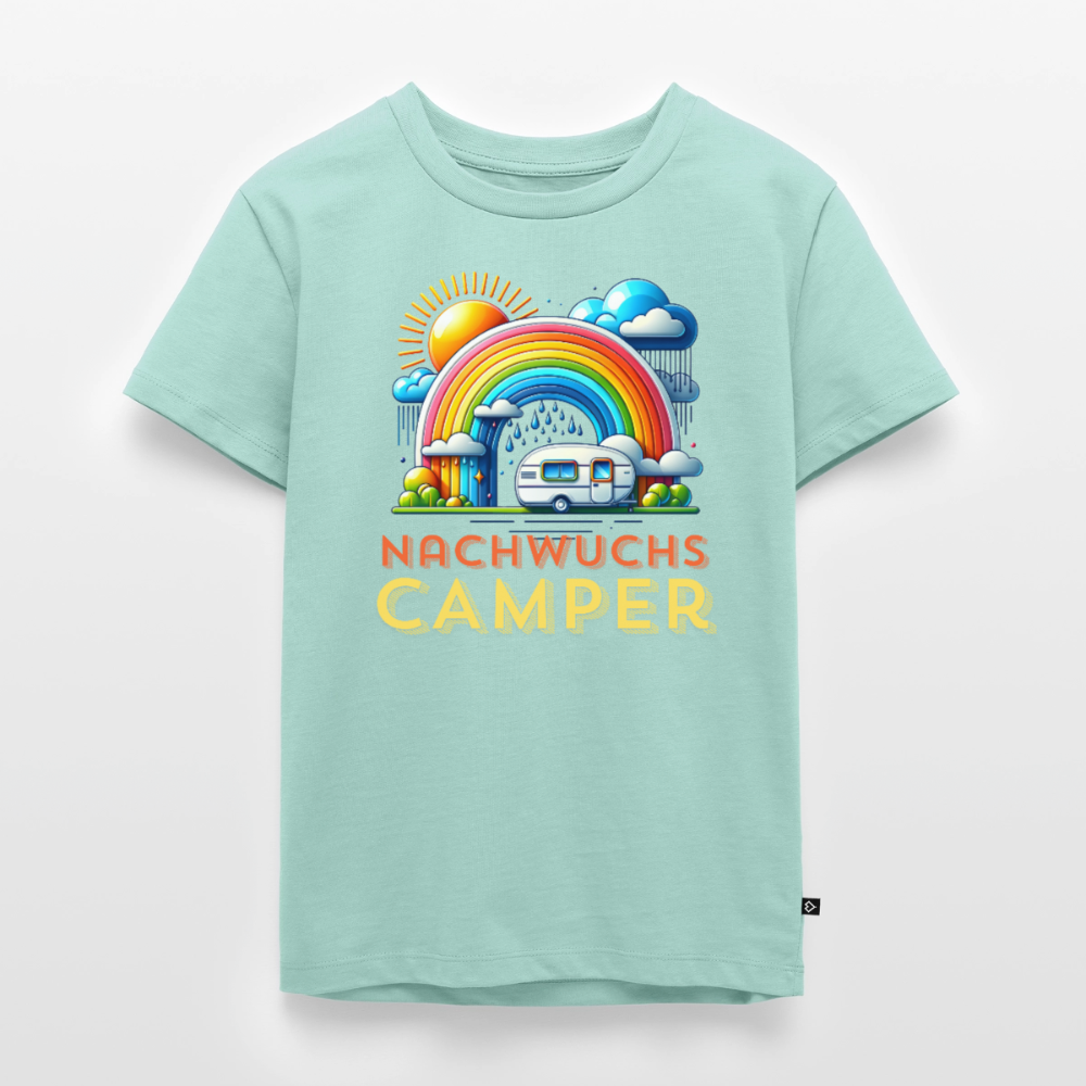 Nachwuchs Camper - Kinder Camping T-Shirt - Mint 