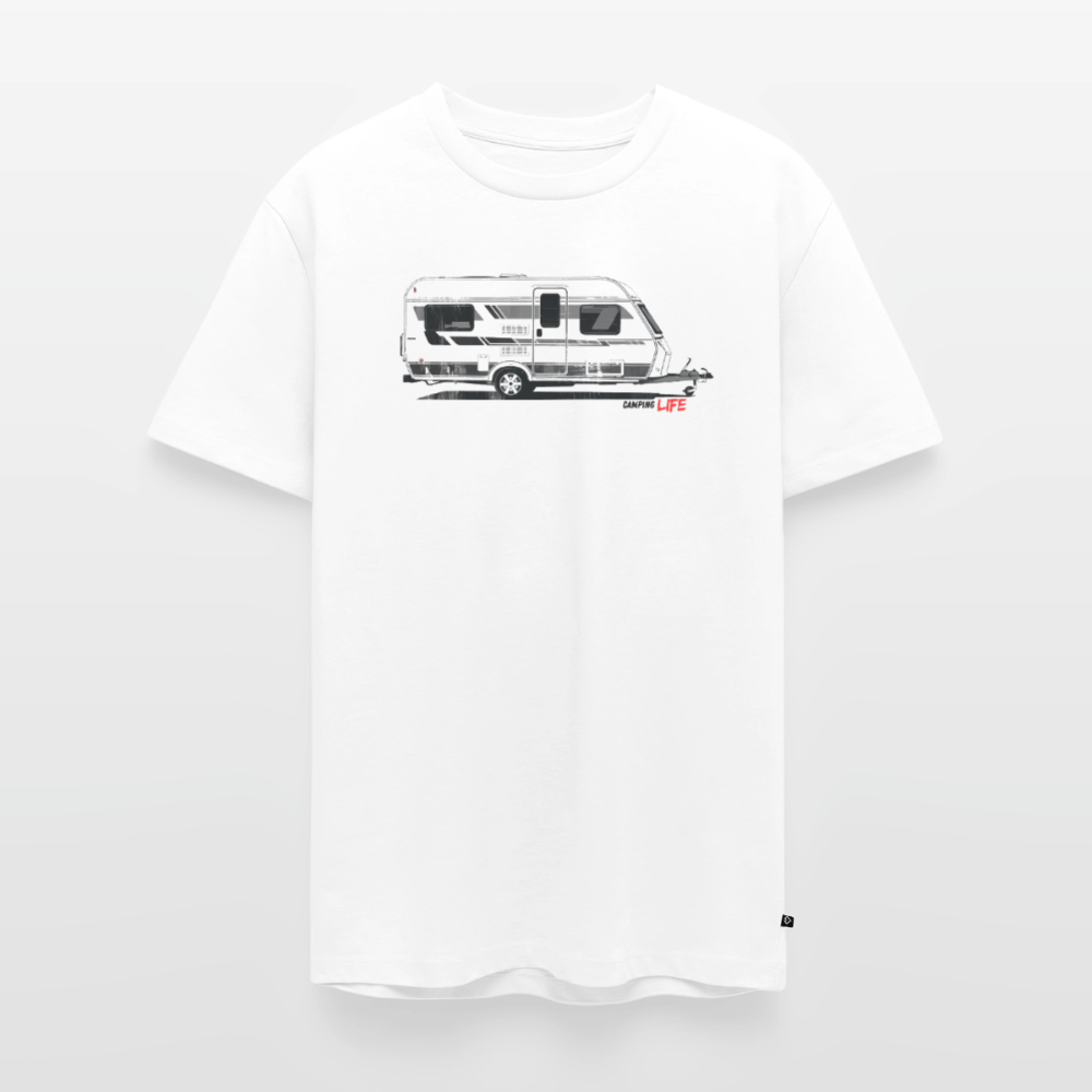 Wohnmobil Camping Life - Herren Camping T-Shirt - Weiß