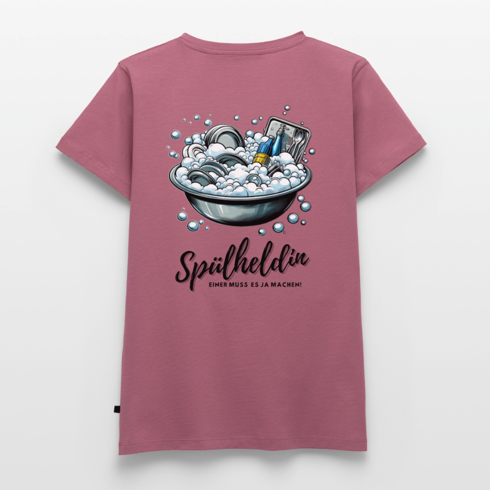 Spülheldin - Damen Camping T-Shirt - Mauve