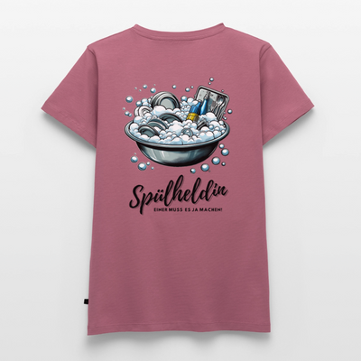 Spülheldin - Damen Camping T-Shirt - Mauve