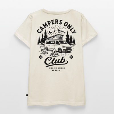Campers Only Club - Herren Camping T-Shirt - Bulli - Naturweiß