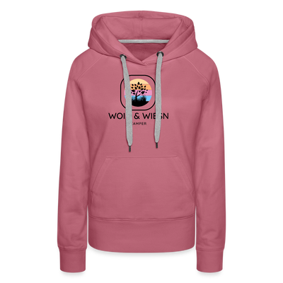 Woid & Wiesn Camper - Damen Camping Hoodie - Malve