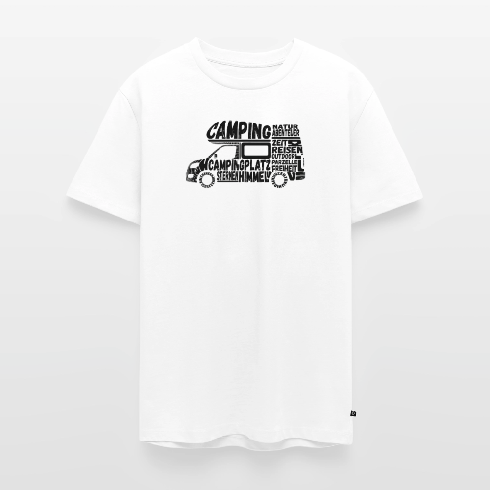 Camping Typografie - Herren Camping T-Shirt - Weiß