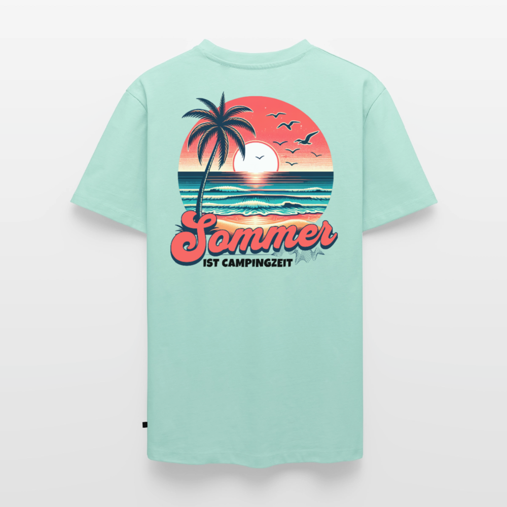 Sommer Campingzeit - Herren Camping T-Shirt - Mint 