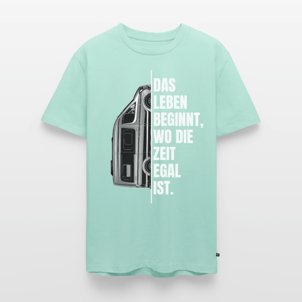 Camping ist Zeitlos - Herren Camping T-Shirt - Vanlife - Mint 