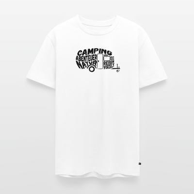 Camping Typografie - Wohnwagen - Herren Camping T-Shirt - Weiß