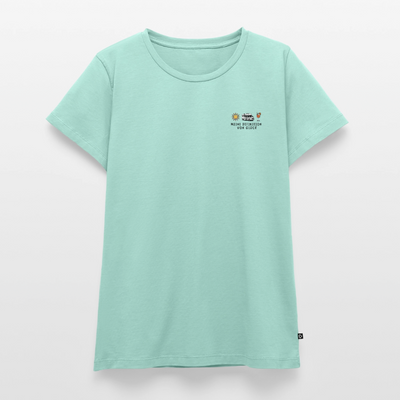 Definition von Glück - Damen Camping T-Shirt - Van - Mint 