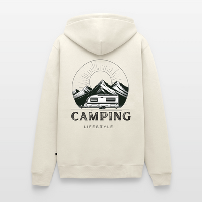 Camping Lifestyle - Herren Camping Hoodie - Naturweiß